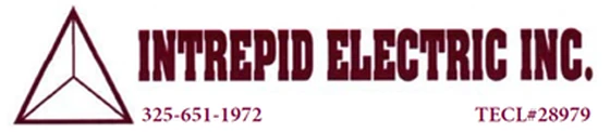 Intrepid Electric Inc. logo with the phone number and license number